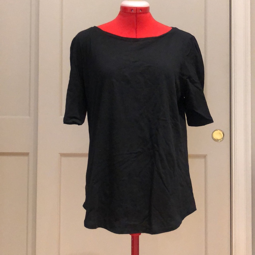 Loft Outlet Short Sleeve Black Tee Size L